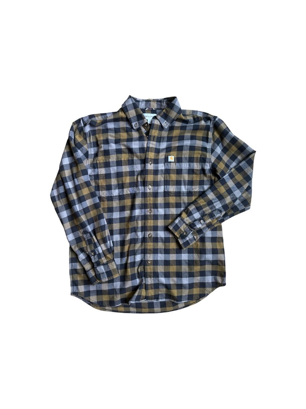 Carhartt Men's Relaxed Fit Rugged Flex flannel | 97% cotton | Size Large